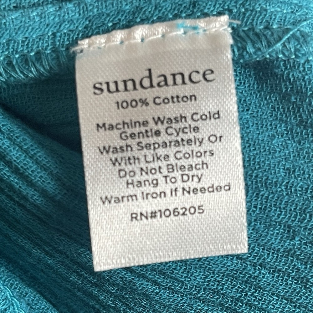 Sundance Beach Dreamer Cotton Gauze  Wide Leg Pants Womens L Elastic Waist Boho - Picture 11 of 11